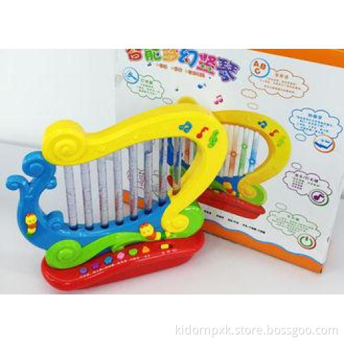 CE Multifunctional Swan Harp Kids Music Toys with Kid Prote